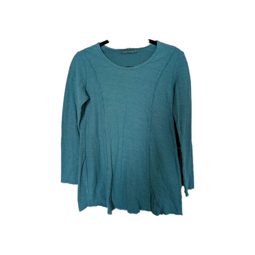 Cut Loose Tunic Top Turquoise XS